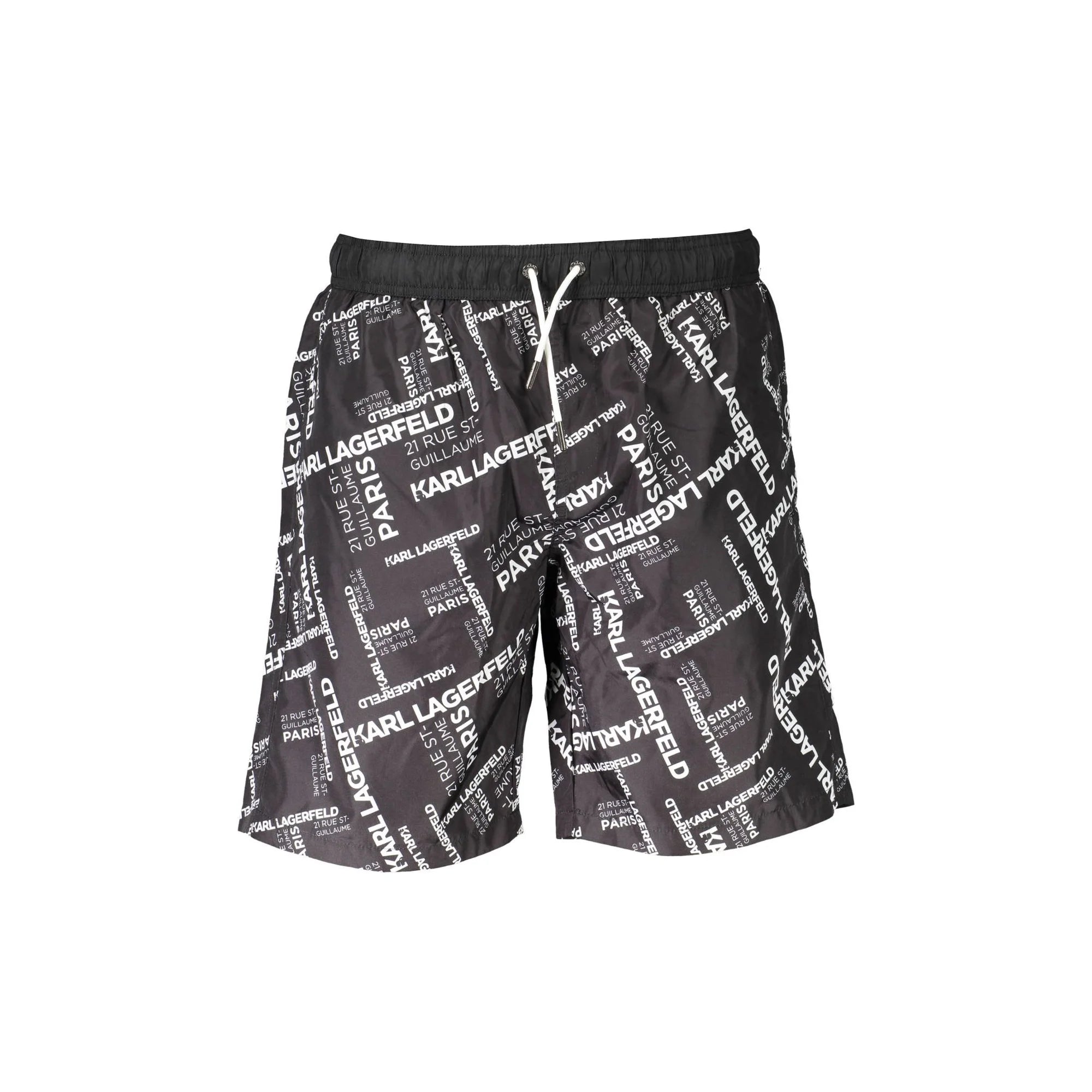 Karl Lagerfeld Beachwear Costume da Mare Uomo Nero Dettagli a Contrasto - foto prodotto